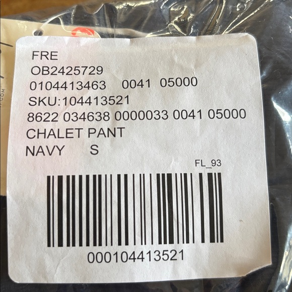 Woman’s Navy velour pants free people movement small nwt - Picture 8 of 8